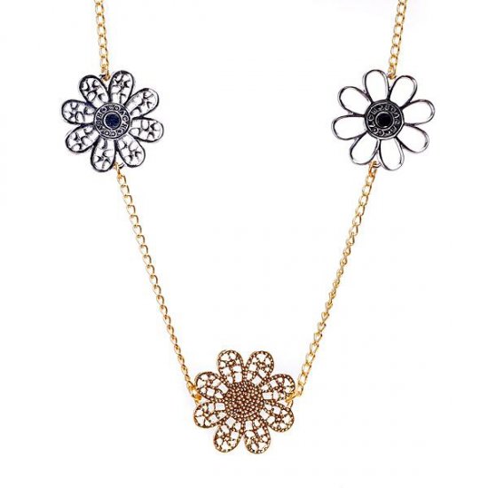 Coach Flowers Gold Necklaces ALP - Click Image to Close